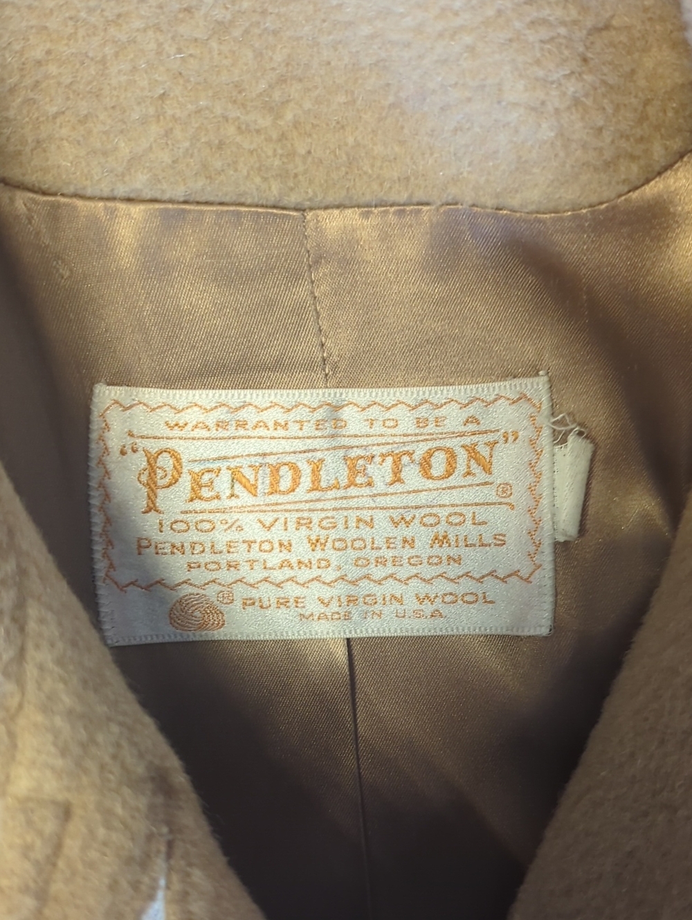 Pendleton Camel Wool Cape - Picture 4 of 9